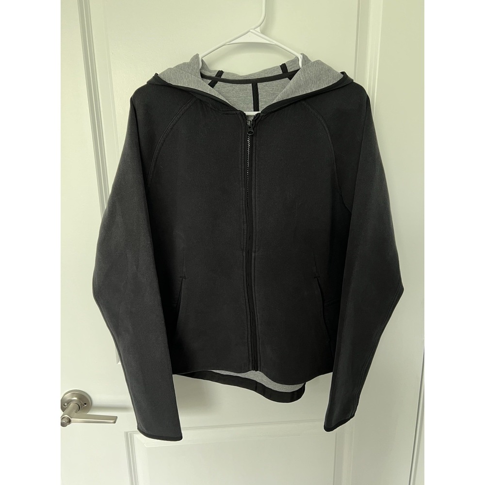 Lululemon City Bound Hoodie Black / Heathered Medium Grey - Size 10